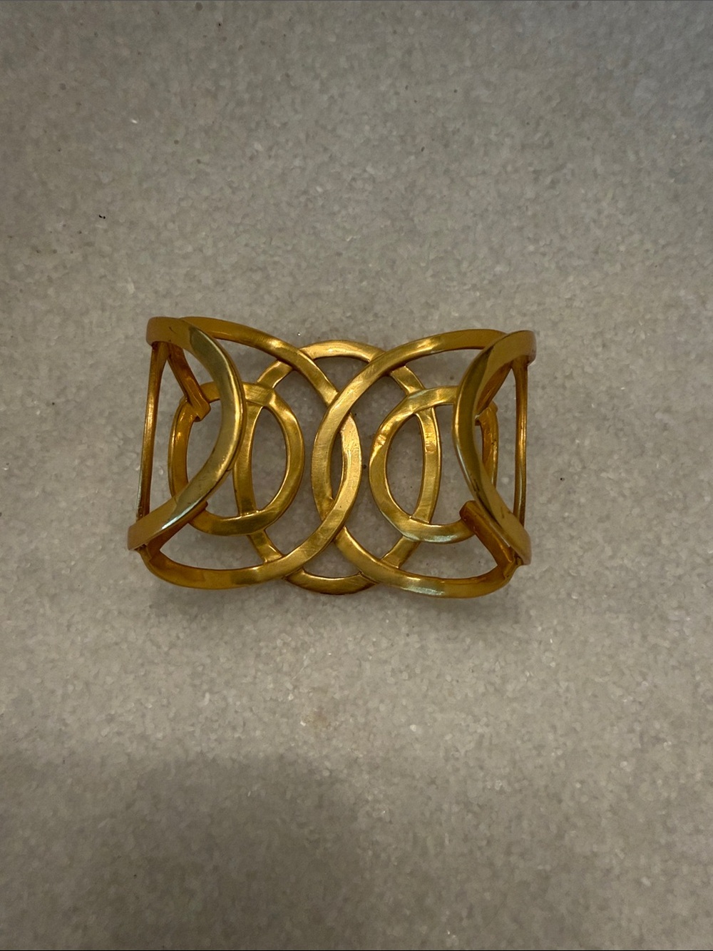 Julie Vos Gold Openwork Cuff Bracelet with Black Accents - Women's Jewelry - Picture 3 of 4